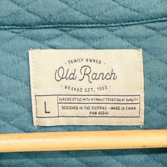 Old Ranch Brands  | Women’s Shacket Turquoise  Size Women’s Large  Long Sleeve - Picture 6 of 10